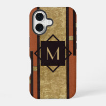 Zwart & Goud Art Deco Custom Monogram