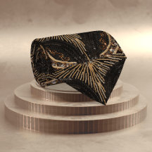 Zwart & Goud Art Deco Kralen: Nieuwjaar / Feest in