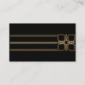 Zwart Goud Art Deco Peacock Trouwplaats Kaarten Plaatskaartje (Achterkant)