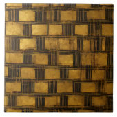 Zwart Goud Art Deco Populair Collectie Tegeltje (Voorkant)