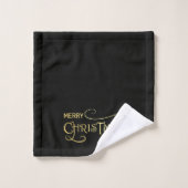 Zwart & Goud Badhanddoekenset Bad Handdoek (Wasdoekje)