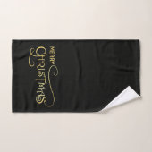 Zwart & Goud Badhanddoekenset Bad Handdoek (Handdoek)