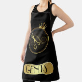 Zwart & Goud Barber Shop Schort (Insitu)