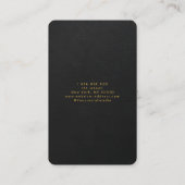 Zwart & Goud Barber Shop Visitekaartje (Achterkant)