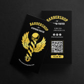 Zwart Goud Barbershop Barber Pole Barber shop Visitekaartje