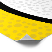 Zwart Goud Basketbal Team Kleuren Feest Welkom Poster (Hoek)