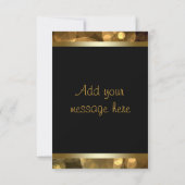 Zwart Goud Bedankt Kaarten (Achterkant)