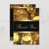 Zwart Goud Bedankt Kaarten (Voorkant / Achterkant)