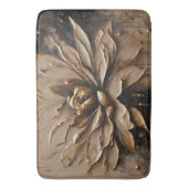 Zwart Goud Beige Bruin Abstract Badmat (Voorkant Verticaal)