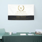 ZWART GOUD BLOEMEN LAUREL KRANS INITIAAL HEROPENIN SPANDOEK (Beurs)