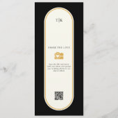 Zwart & Goud Bloemen Plat Menu (Achterkant)