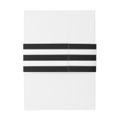 Zwart Goud Blush Roze Bloemen Huwelijk Uitnodigingen Wikkel (Achterkant Voorbeeld)