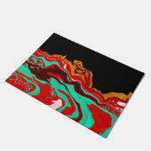 Zwart, goud, Bourgogne, marmer Artn Deurmat (Schuin)