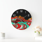 Zwart, goud, Bourgogne, marmerkunst Grote Klok (Huis)