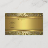 Zwart Goud Brons Elegant Visitekaartje (Achterkant)