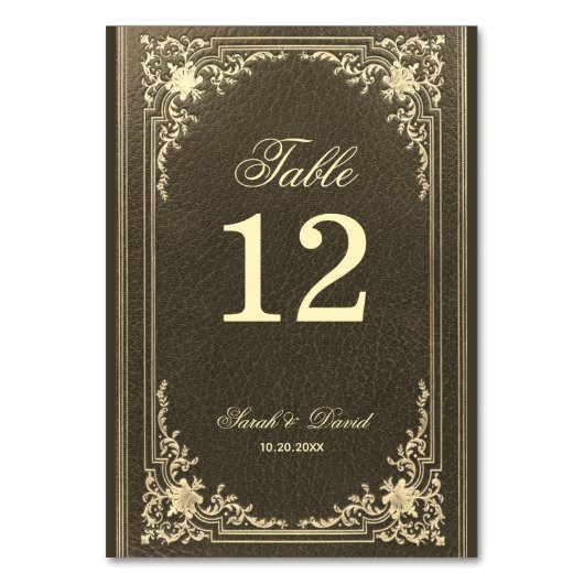 Zwart Goud Bruiloft  Elegant Script Kaart (Voorkant)