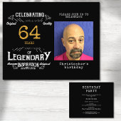 Zwart Goud Budget Alle Leeftijd Verjaardag Uitnodi Flyer