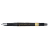 Zwart goud Business logo naam telefoon mail websit Pen (Voorkant)