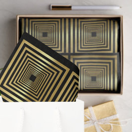 Zwart goud cadeau inpakken Tissue Papier