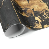 Zwart Goud  Cadeaupapier (Rol Hoek)