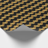 Zwart Goud Cadeaupapier (Hoek)