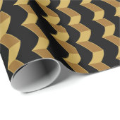 Zwart Goud Cadeaupapier (Rol Hoek)