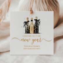 Zwart Goud Champagne Proost Nieuwjaarsfeest