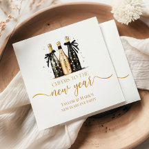 Zwart Goud Champagne proost op Nieuwjaarsavond Fee