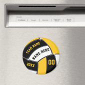 Zwart, goud, Cheap Volleyball Gifts in Bulk, of 1 Magneet (Insitu (Vaatwasser))