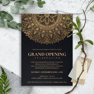 ZWART GOUD CLASSIC  MANDALA GRAND OPENING KAART