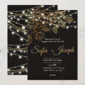 Zwart Goud Classy wit Modern Elegant Kaart (Voorkant / Achterkant)