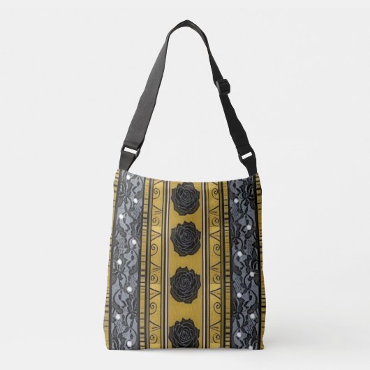 Zwart Goud : Crossbody Tas (Voorkant)