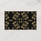Zwart Goud Damask Interiors Visitekaartjes (Achterkant)