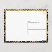 Zwart Goud Dank U Gatsby Zwart Art Deco Bruiloft Briefkaart (Achterkant)