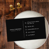 Zwart Goud Diamant Initiaal D Social Media Monogra Visitekaartje