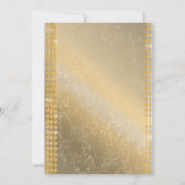 Zwart Goud Diamant Masquerade Verjaardagsfeest Kaart (Achterkant)