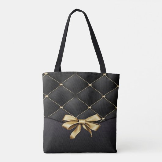Zwart & Goud Diamond Tas (Achterkant)