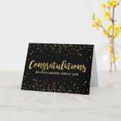 Zwart Goud Dieet Gewichtsverlies Gefeliciteerd Quo Kaart (Gele Bloem)