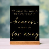 Zwart Goud Eenvoudige Trouwgeheugenlijst Acryl Bord (Neutraal)