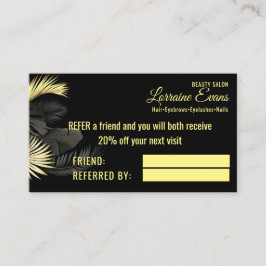 Zwart Goud Elegant Aanbevelingskaartje