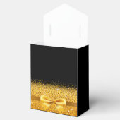 Zwart goud elegant Dank je Bedankdoosjes (Geopend)