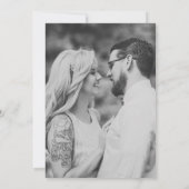 Zwart Goud Elegant Las Vegas Bestemming Bruiloft Kaart (Achterkant)