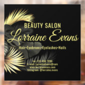 Zwart Goud Elegant  Raamsticker (Vel 2)