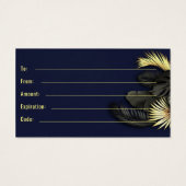 Zwart Goud Elegant Visitekaartje (Achterkant)