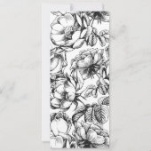 Zwart & Goud Elegante Trouwfeest Menukaart Kaart (Achterkant)