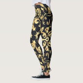 Zwart&goud embleem leggings (Links)