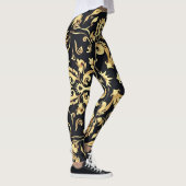 Zwart&goud embleem leggings (Rechts)