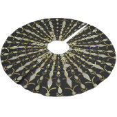 Zwart goud en diamanten glitter kerstboom rok (Gekanteld)