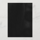 Zwart Goud en Rood Bloemen Bruiloft Informatie Informatiekaartje (Achterkant)