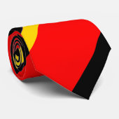 Zwart goud en rood stropdas (Opgerold)